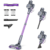 Lubluelu Cordless Vacuum Cleaner – 25KPa Powerful Suction, Self-Standing, for Pet Hair, Carpet & Hard Floors, Purple