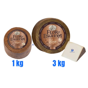 FLOR DE ESGUEVA Queso viejo de oveja, mini madurado en corteza natural , 1 kg elaborado con leche cruda