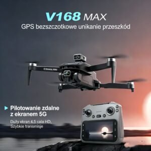 2025 nowy dron z ekranem 4,5", GPS, 360 ° Rolling, Podwójne kamery, Składana konstrukcja, 2 baterie | Silnik bezszczotkowy, Sterowanie gestem, Zabawka zdalnego sterowania, Zasięg 200m i wysokość 200m, Nowoczesna konstrukcja drona, Stabilny lot Techno
