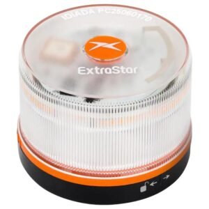 Baliza V16 con geolocalización 3.0 aprobada por la DGT, plan de datos incluido hasta 2038, base magnética IP54 resistente al agua, visible 360º, cumple normativa 2026, luz LED coche obligatoria para señalizar averías