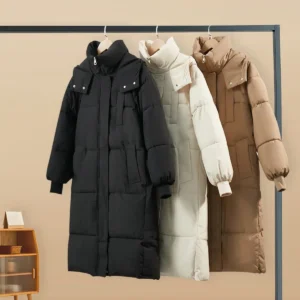 GetMod vízálló hosszú puffer kabát - női és lányok kapucsot téli kabát hosszú ujjú, alapvető és prémium stílusok