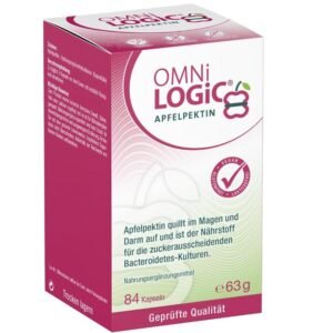 [Deals Für Dich] OMNi-LOGiC APFELPEKTIN, 84 Kapseln, Ballaststoffe, Natürliches Apfelpektin, Vegan & Lactosefrei, 63 g, für Bacteroidetes-Bakterien, ideal zur Ergänzung einer einseitigen Ernährung