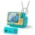PYBGE Retro Video Game Console GV300S: 308 Wbudowane gry klasyczne, klasyczny retro 3-kolorowy gamepad, mini przenośny odtwarzacz gier w stylu telewizji - idealny dla dzieci i dorosłych entuzjastów nostalgii