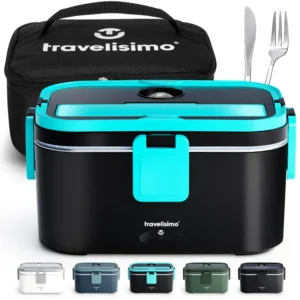 TRAVELISIMO-Elektrische Fiambrera für Lebensmittel, 80W, 1,8L, 3 in 1, 12V / 24V / 220V