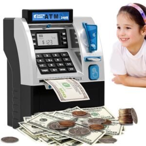 Hucha electrónica ATM, caja de dinero con contraseña alimentada por batería, tarro de ahorro Digital, decoración del hogar, regalo para niños y niñas