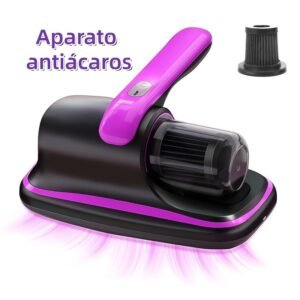 Aspiradora antiácaros de cama de mano inalámbrica: succión potente 12KPa (aspiración profunda + eliminación de ácaros), bajo ruido, diseño lavable – ideal para pelo de mascotas en camas/sofás/alfombras, regalo para Black Friday, Navidad y cumpleaños