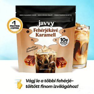 Javvy Gyorsfűtésű Jégproteinkávé – Tejfölfehérjű és 100% Arabika, Nincs Mesterséges Hozzáadás