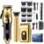 Electric Hair Trimmer Kit, 1 Set Professional Hair Clippers for Men, Hair Cutting Kit & T-Blade Trimmer Combo, Cordless Barber Clipper Set with LED Display