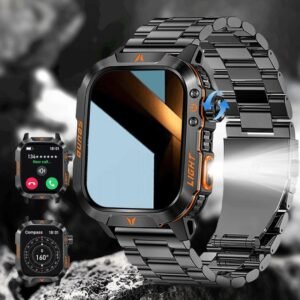 Multi-functional Smart Watch with Flashlight Compass, Fashionable Digital Watch with Heart Rate Monitoring & Sleep Tracking, Sports Watch with Multiple Sports Modes for Women & Men