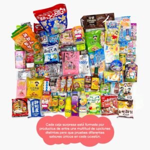 Japon Market - JapanBox Dagashi: Caja de 20uds Chuches y Dulces Japoneses Variedad Auténtica de Snacks Ramen Chocolates Caramelos Exóticos y Bebidas