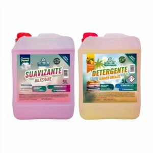 KIMIA | Pack Premium 2-en-1 Detergente Summer Dreams + Suavizante Milkshake – 2×5 L