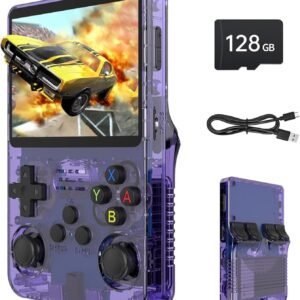 R36s Open Source System Handheld Game Console, 64g Memory, 3.5 Inch IPS Color Screen, Retro Gba Emulator, Portable Gaming Device