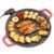 AORAN KITCHEN 1500W Portable Electric Korean BBQ Grill Indoor Smokeless Non-stick Grill Pan Adjustable Temperature Control Universal Fry Griddle for Home Cooking