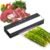 Envasadora al vacío para alimentos, Maquina al Vacio de Alimentos para Uso Doméstico y Comercial, Fuerte Succión, Alimentos Secos, Humedos y Frescos, Incluye 10 Bolsas de Grado Alimenticio , Negra